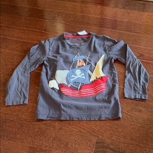 *SALE* ⚡️Mini Boden Pirate Ship appliqué Kids Long Sleeve Shirt